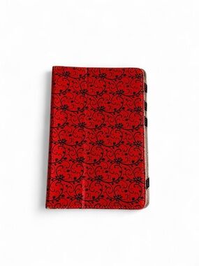 🖤 Universal Red & Black Floral Tablet Folio Case 7-8” 🌹